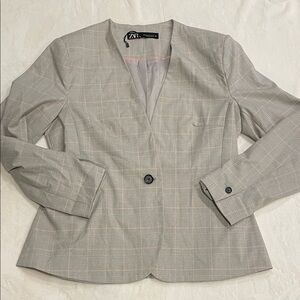 💖 Zara Light Tan/Pink Blazer